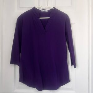 Crown & Ivy Deep Purple Tunic Top